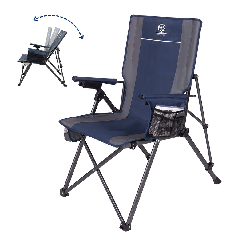 Reclining Camping Chairs with Adjustable 3 Position, up to 300 LBS