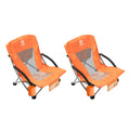 Low Back Folding Beach Chairs - 2 Pack