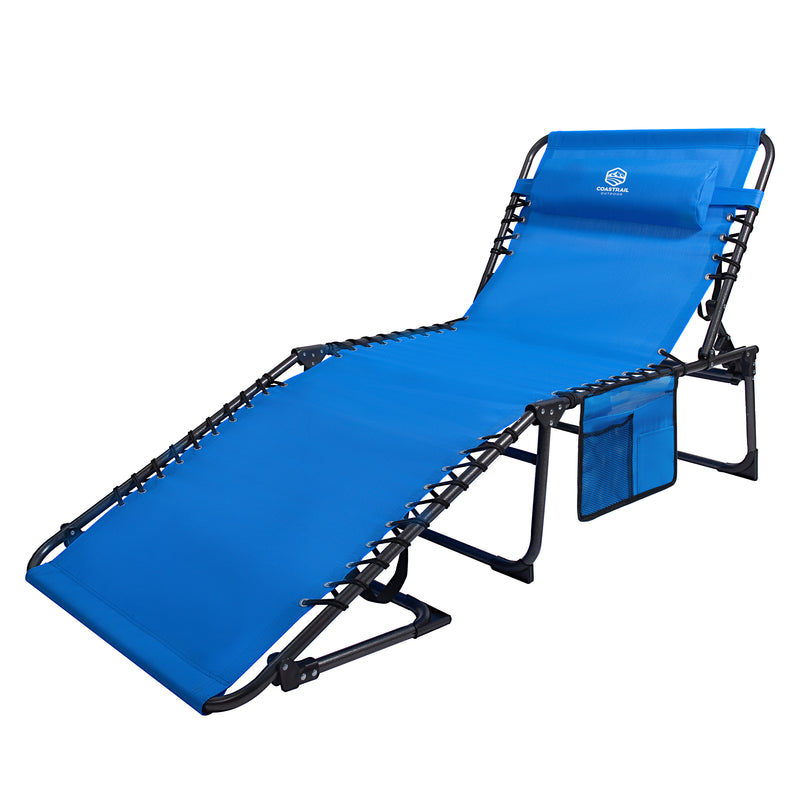 Folding Chaise Lounge Chair, Up to 400lbs