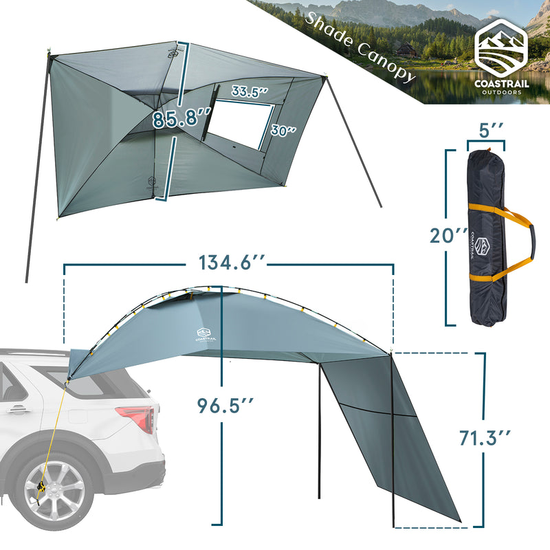 Awning Sun Shelter SUV Tent with Side
