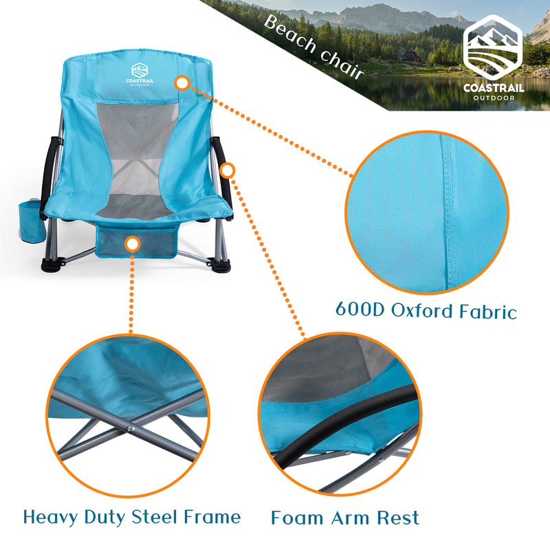 Beach Chairs Low Back Folding Chair