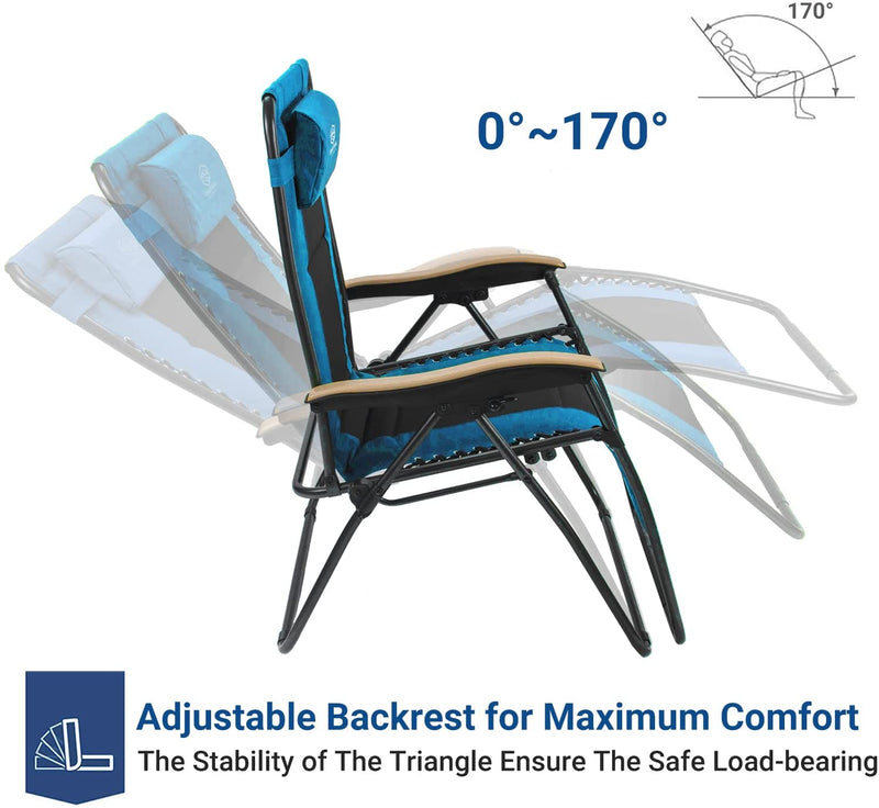 Oversized Zero Gravity Chair support up to 400lbs