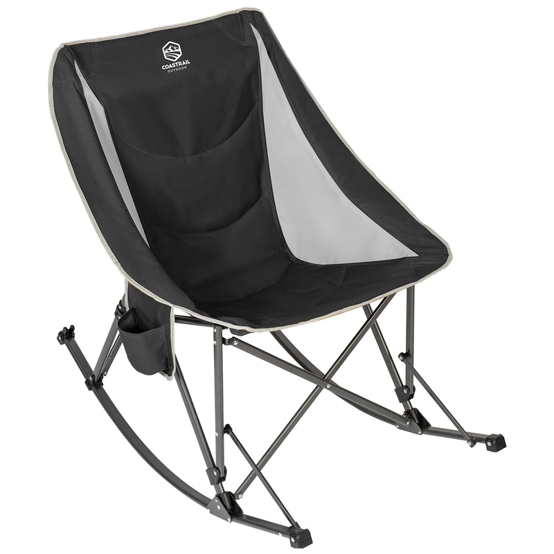 Outdoor Portable Folding Lawn Pod Rocker Chair, Supports up to 350 lbs