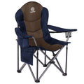 Camping Chair with Lumbar Back Support Oversized Padded Lawn Chair, Supports 400lbs